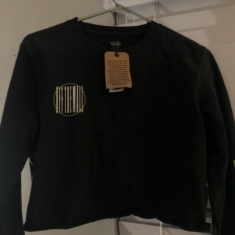 Vans long sleeve crop top